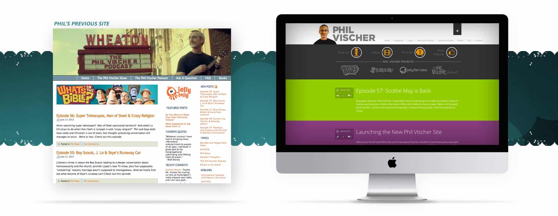 Phil Vischer|Phil Vischer - Creator of Veggie Tales|Phil Vischer Web Presence - Befiore and After|Phil Vischer Goodies