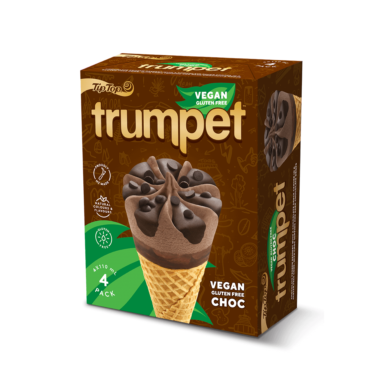 Vegan GlutenFree Chocolate Trumpet Tip Top