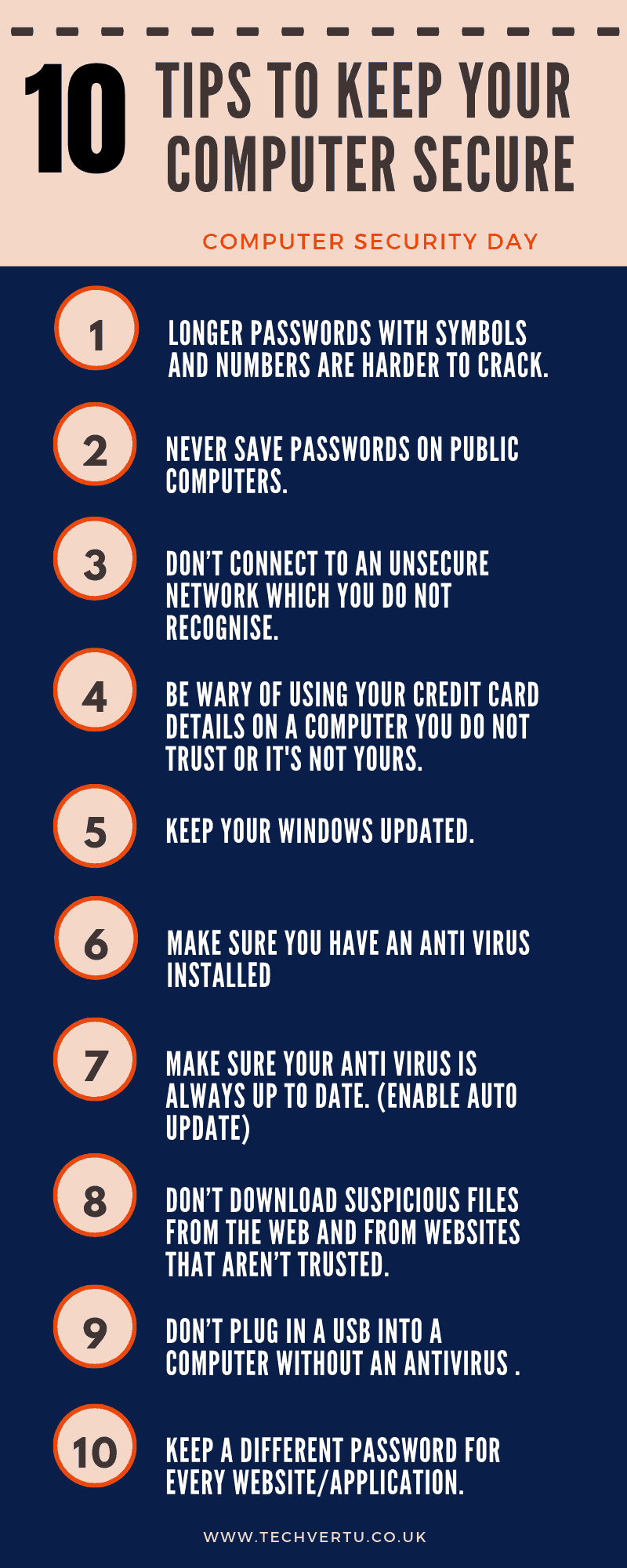 10 Tips to Keep Your computer Secure