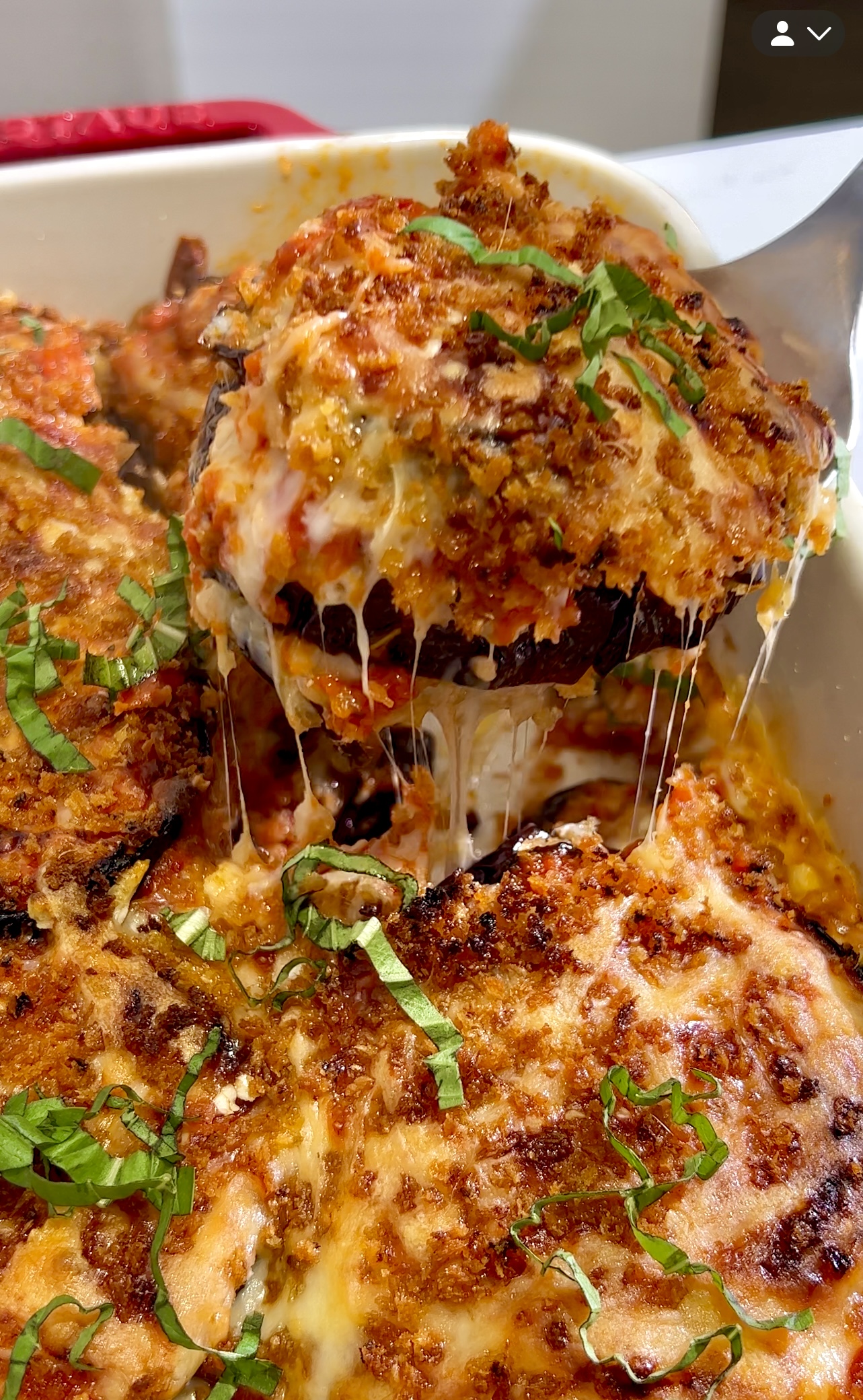 No Fry Eggplant Parm with Anchovy Breadcrumbs Recipe