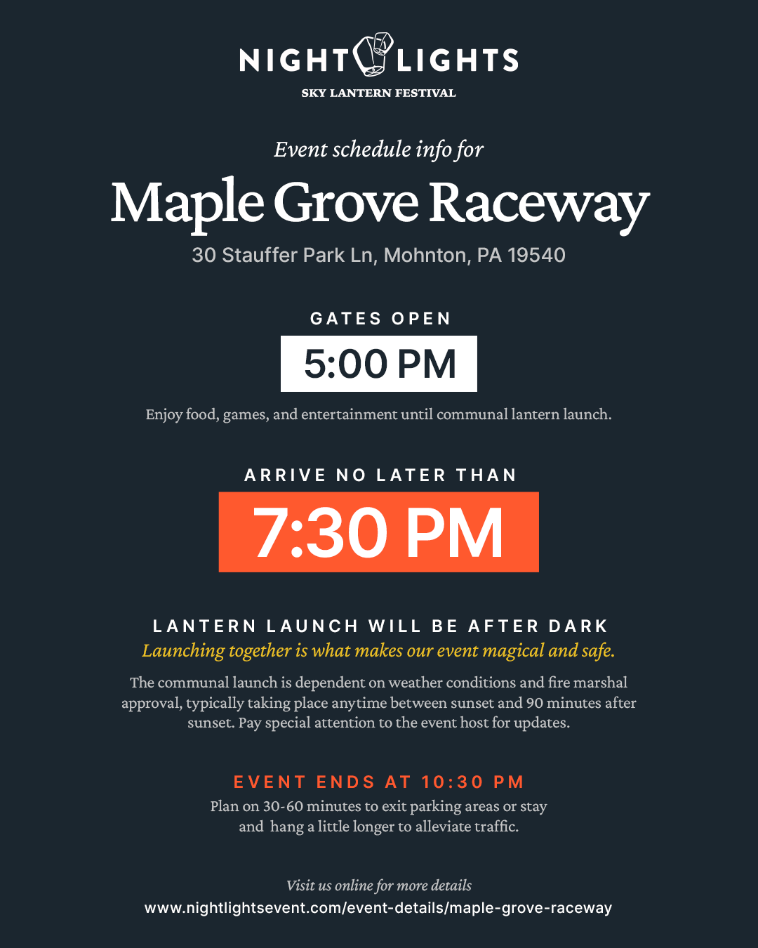 Maple Grove Raceway Event Details