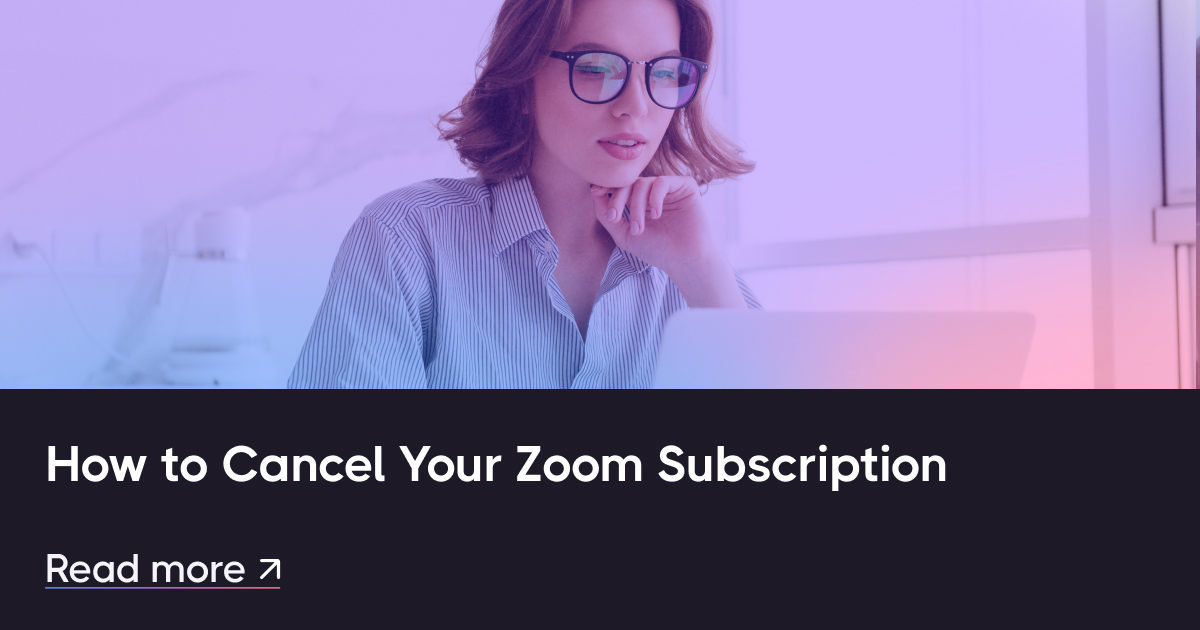 How to cancel your zoom subscription