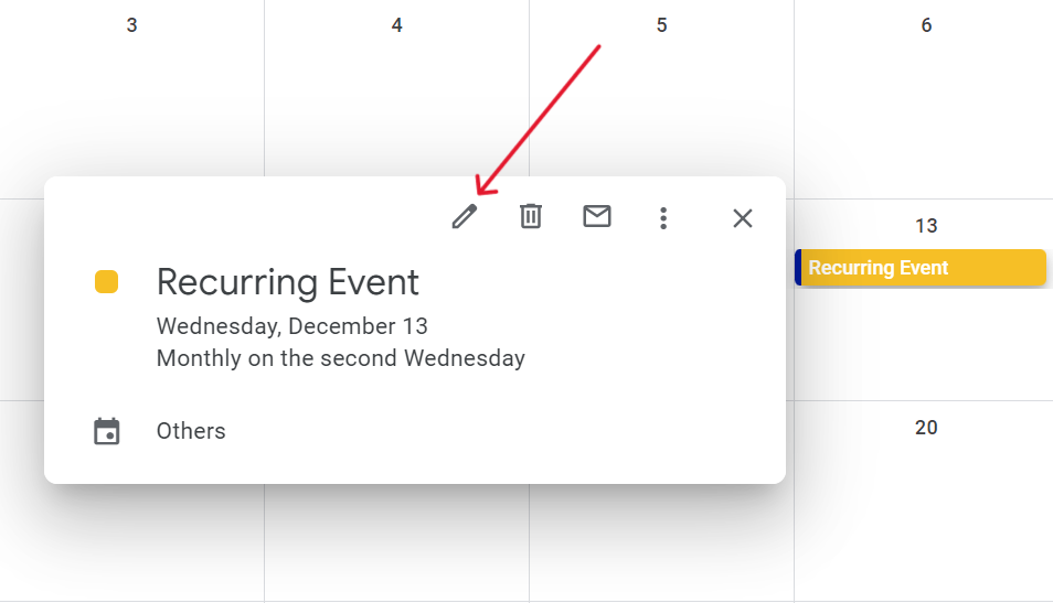 Edit Recurring Event Color on Google Calendar