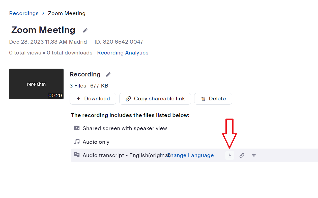 How to Download Audio Transcript