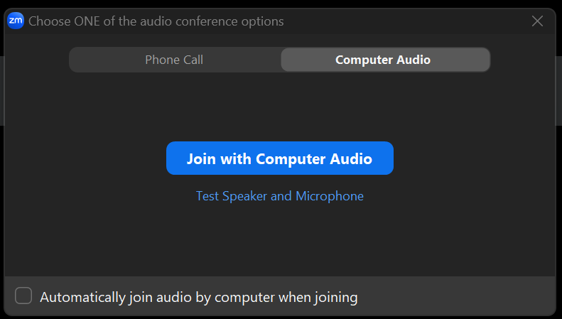 Test Speaker and Microphone Zoom App