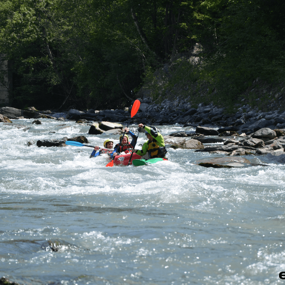 kayak rafting refuge de solaise