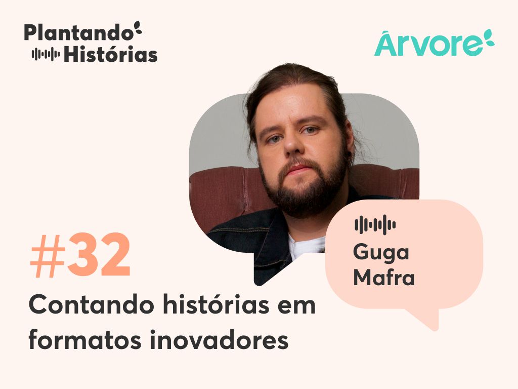 Guga Mafra é um verdadeiro contador de histórias! Seu podcast está no Top 20 Brasil. Conheça sua ligação com a leitura e suas dicas para criação de narrativas!