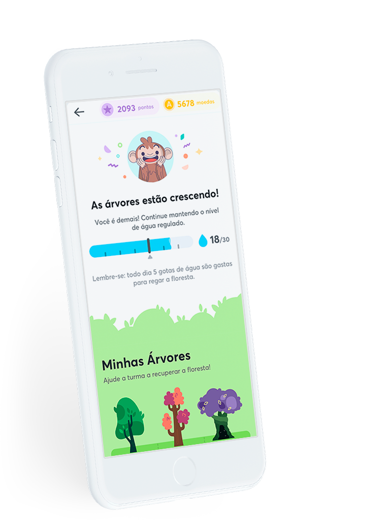 Sua escola referência em leitura com gamificação e apoio aos educadores! Com a Árvore é possível ter alunos lendo mais que o dobro da média nacional.