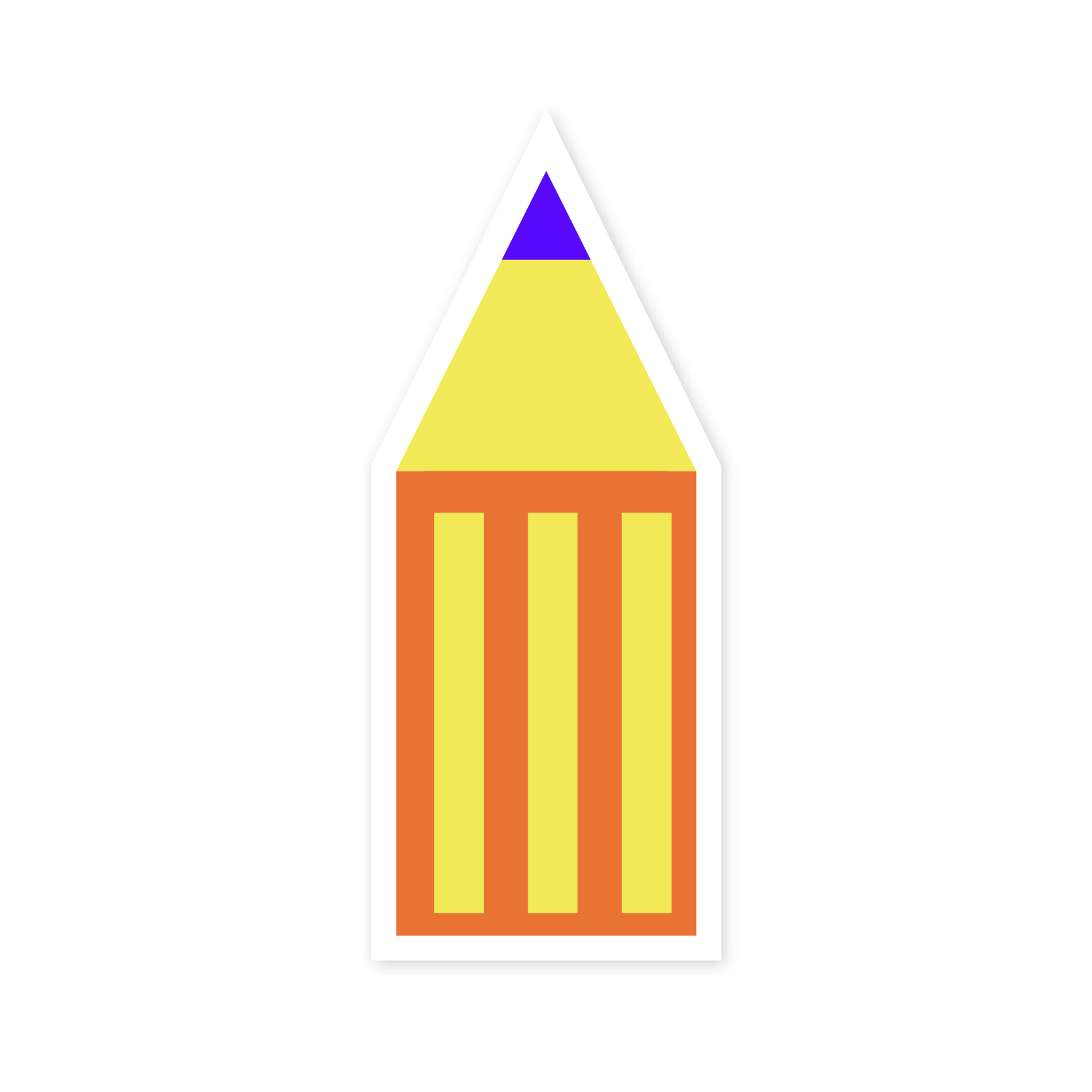 A pencil sticker.