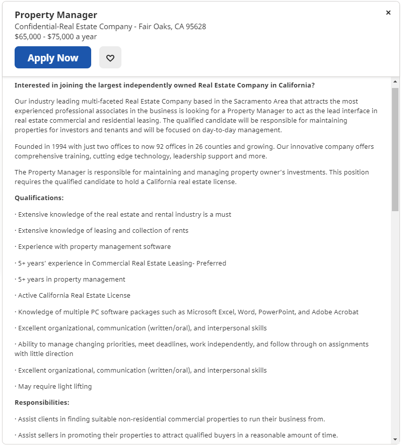 Job Description Template for a Residential Property Manager Showdigs