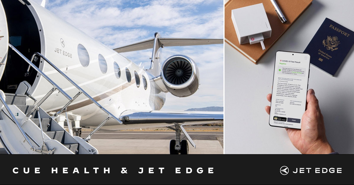 Cue Health and Jet Edge