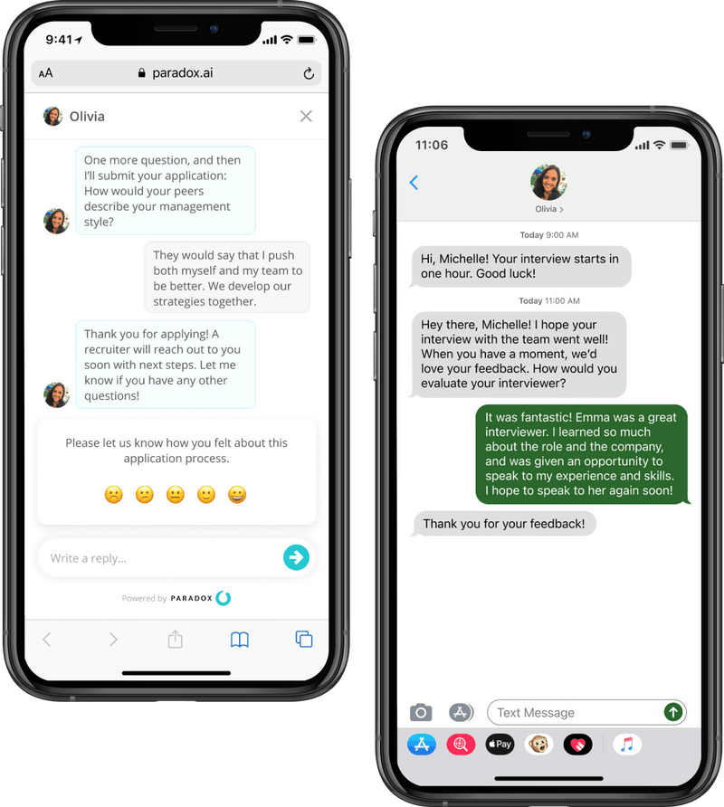 Olivia Professional AI Automation for Recruiting Paradox