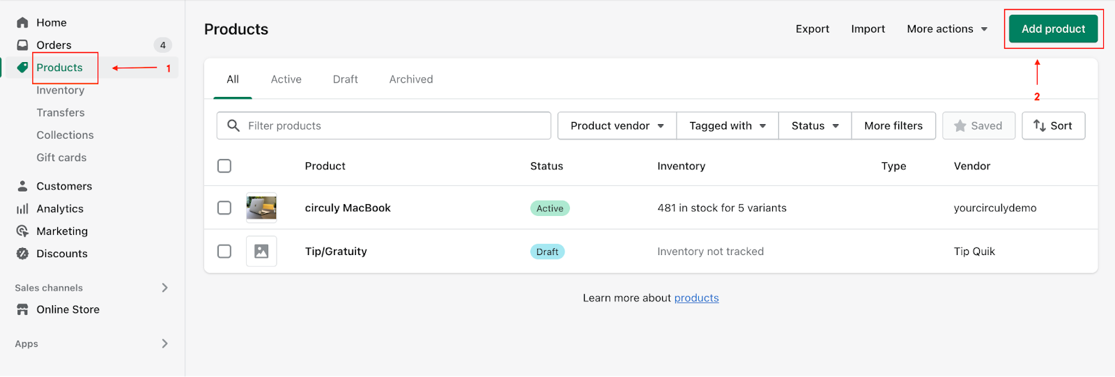 Screenshot of hopify backend to show the creating subscription plans feature