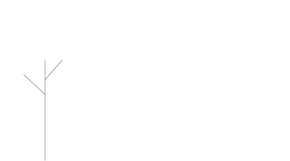 Vector illustration outlines of a tree and a buildings shape boxes