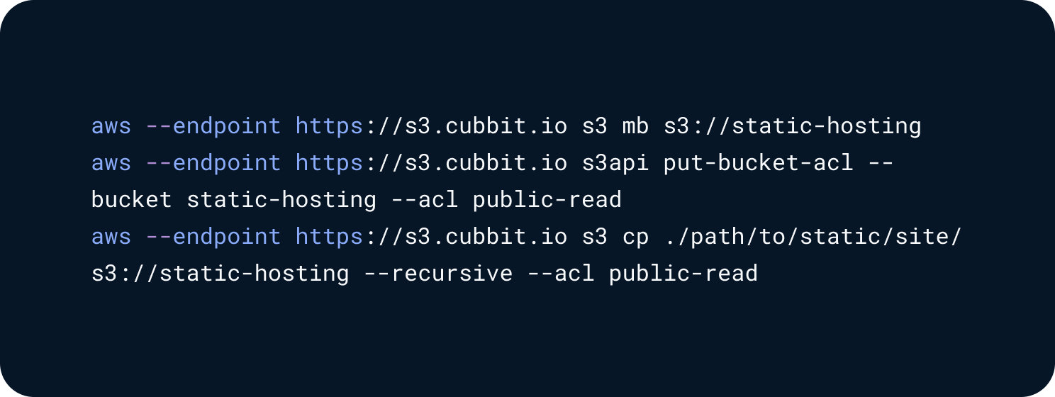 Cubbit Secure, simple, and static site hosting