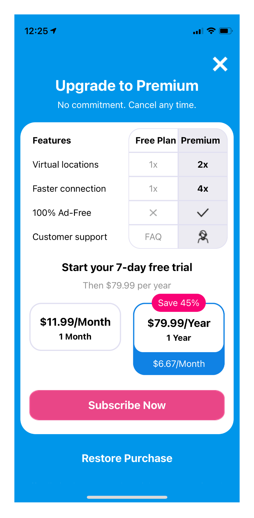 VPN Super Proxy subscription