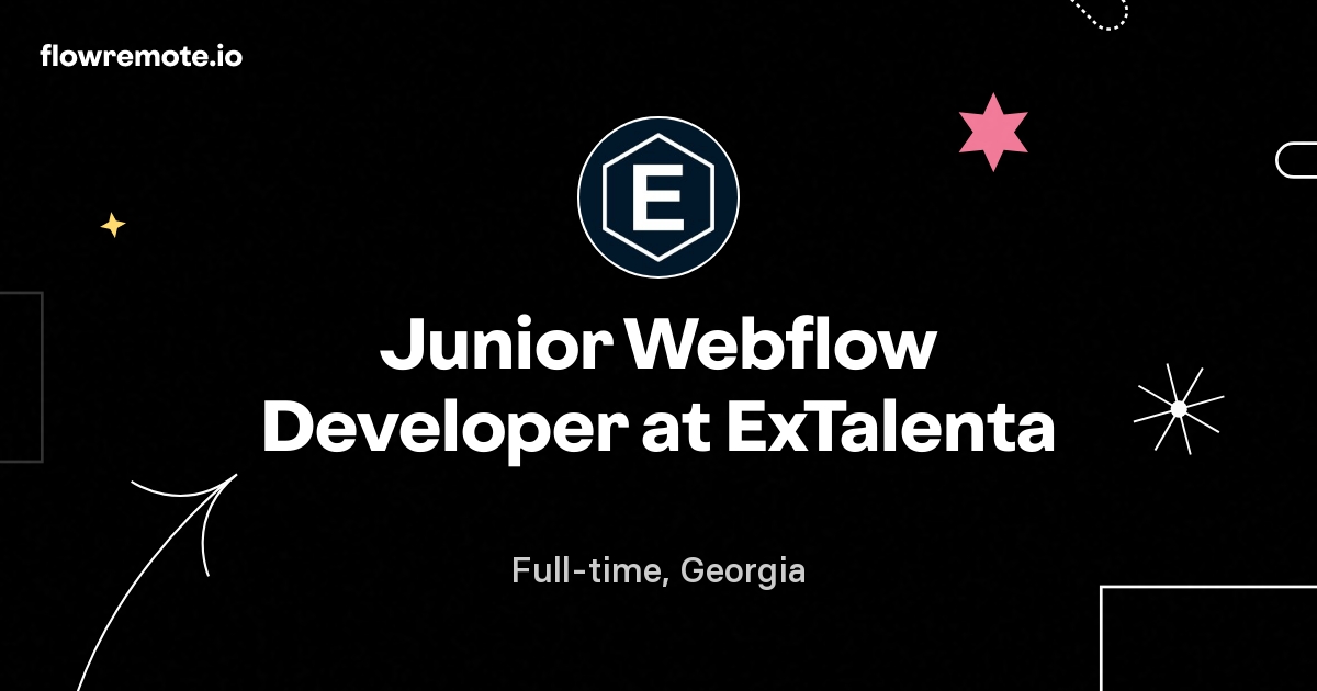 Junior Webflow Developer at ExTalenta