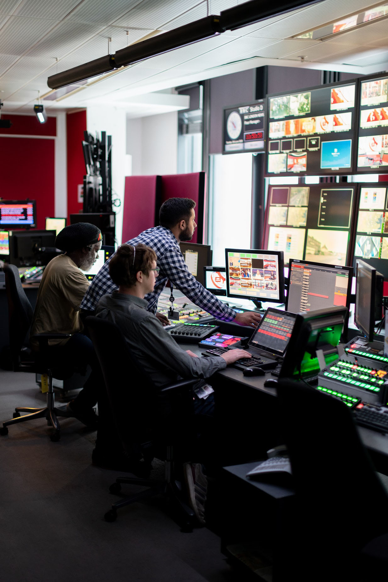 People working in an office