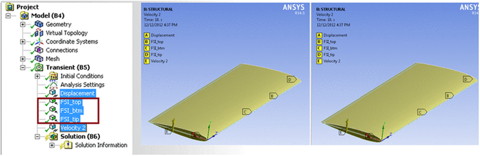 Ansys workbench interface