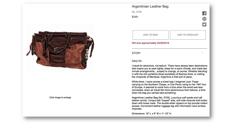 Argentinian Leather Bag Screenshot RSL