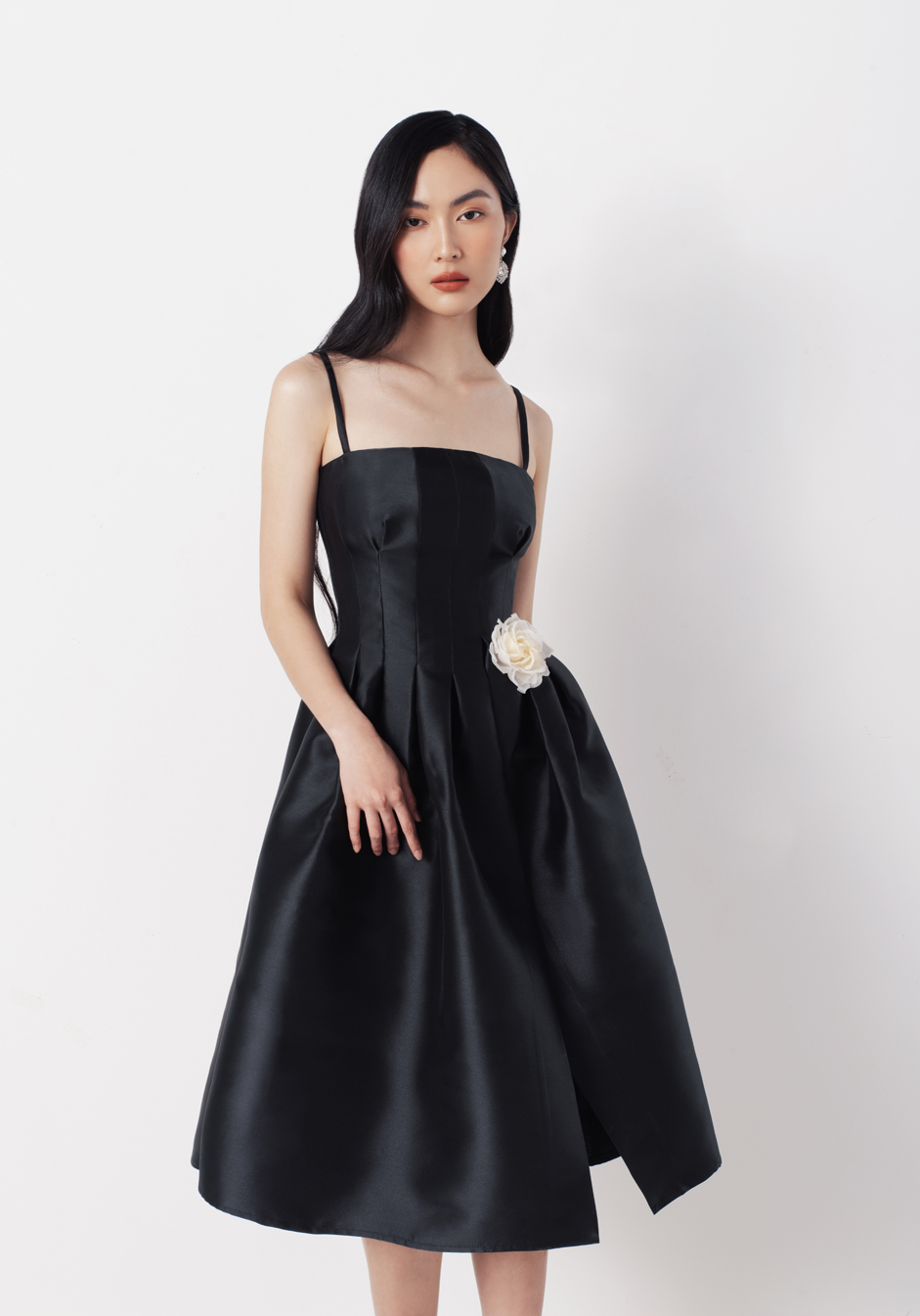 HELLY DRESS WHITE ROSE BLACK Dress WHITE PLAN