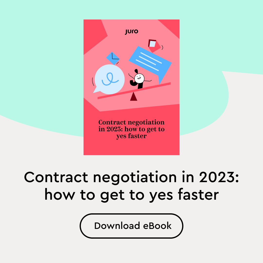 Juro Contract negotiation in 2023 how to get to yes faster