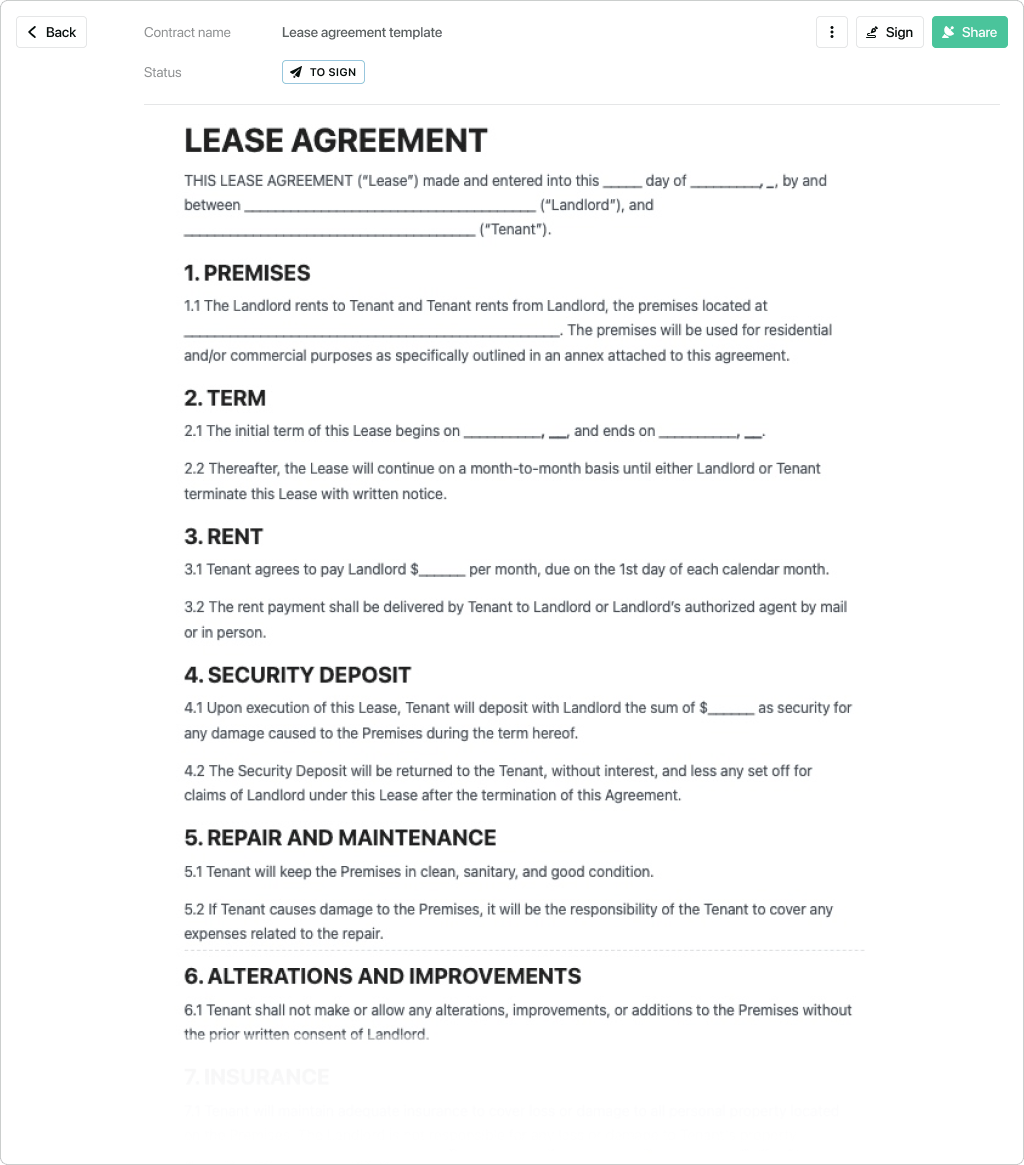 6 Lease Agreement Letter ZoeyAragorn