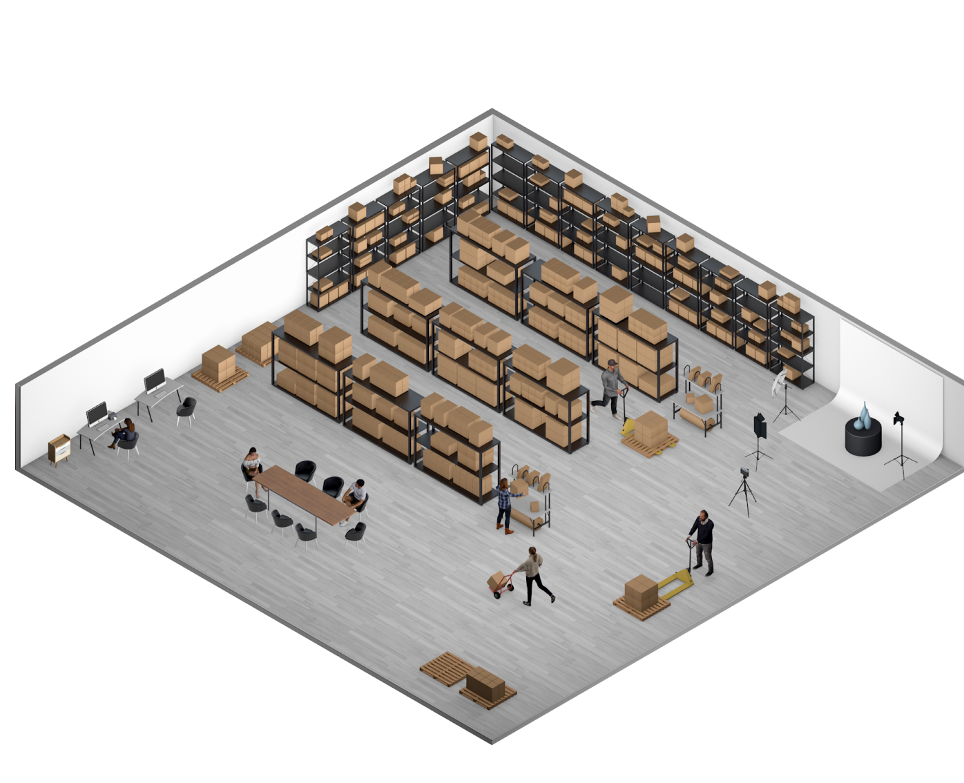 Warehouse and offices for rent in Atlanta Saltbox