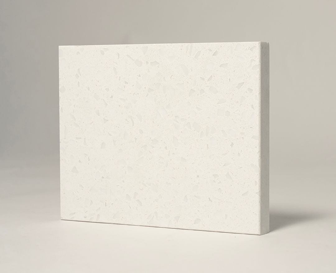 Curava Element Cloud Recycled Glass Countertop Samples | Curava