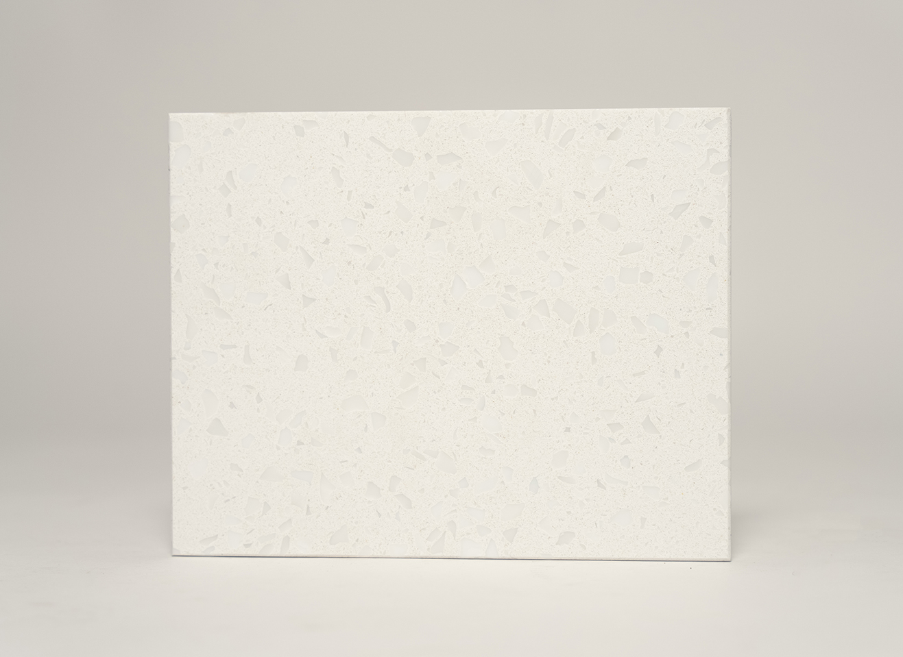 Cloud Recycled Glass Countertop Samples | Curava