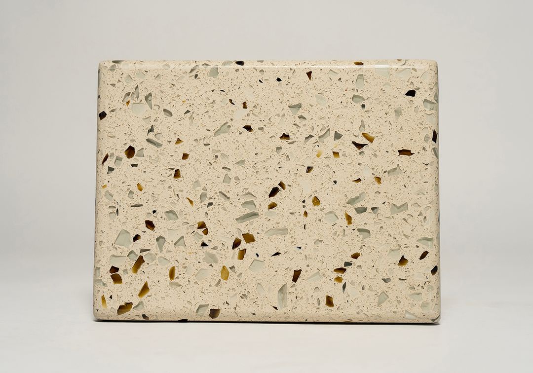 Curava Element Mocha Recycled Glass Countertop Samples | Curava