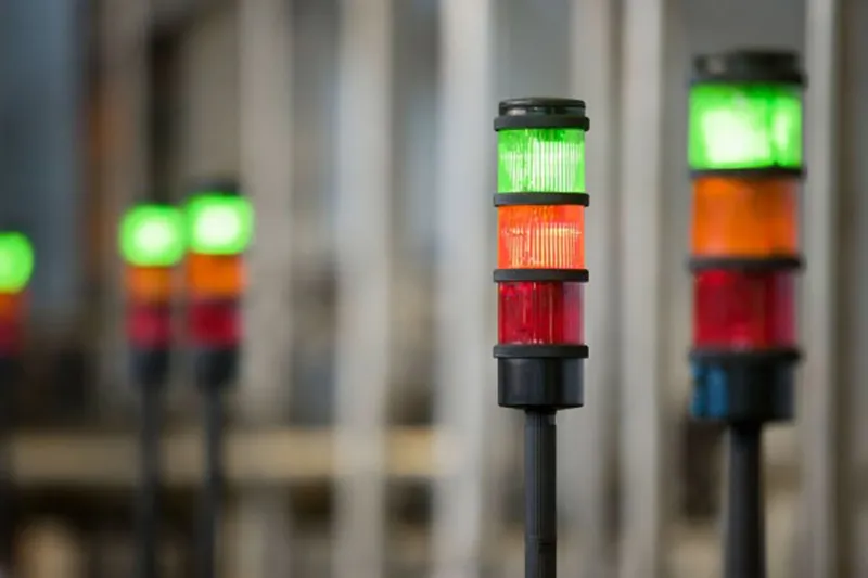 Andon light in factory environment