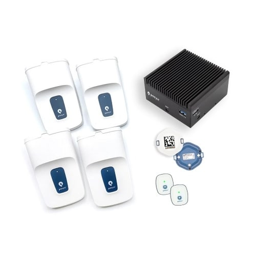The Pozyx enterprise kit lite. Ideal for validating RTLS projects
