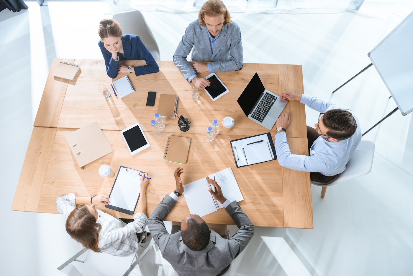 CRM for nonprofits: Group of people having a meeting