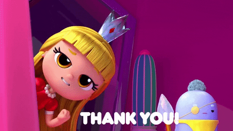 Crowdfunding for nonprofits: Grizelda saying Thank You GIF
