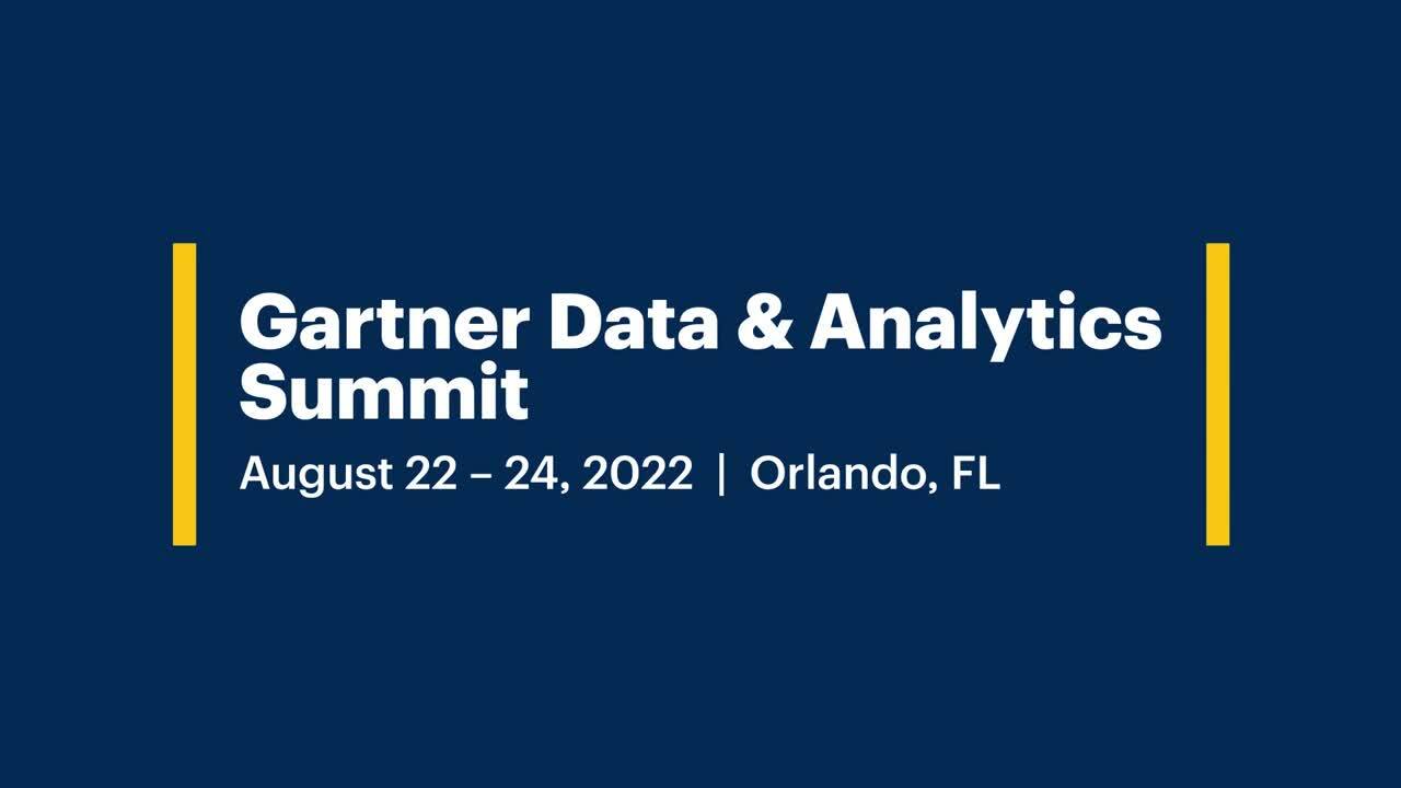 Gartner Data + Analytics Summit 2022