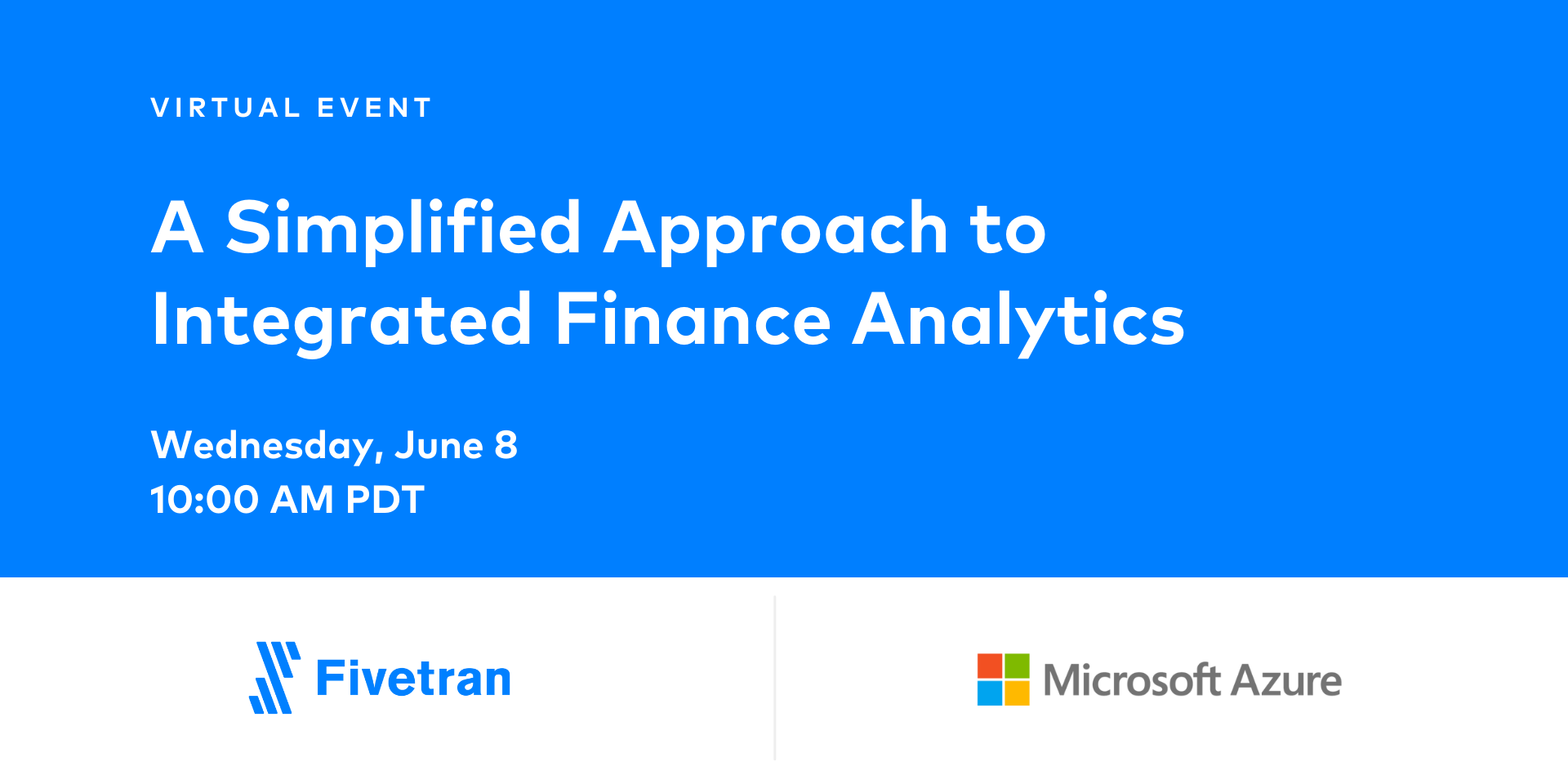 A simplified approach to integrated finance analytics