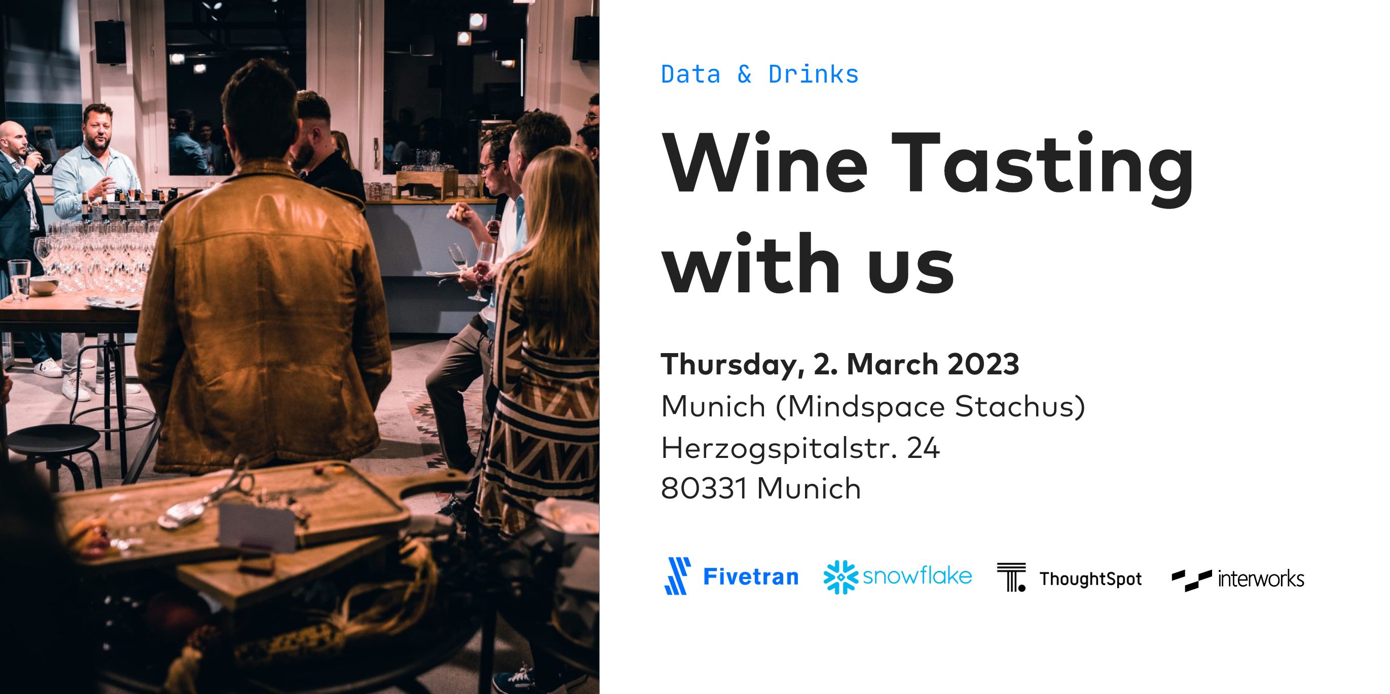 Data and Drinks with Fivetran, Snowflake, ThoughtSpot & InterWorks