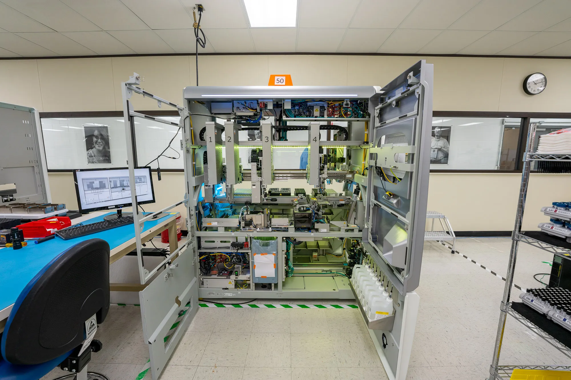 An instrument in KMC manufacturing.