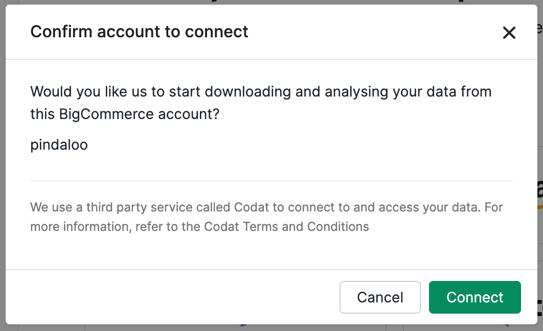 Confirm account to connect image
