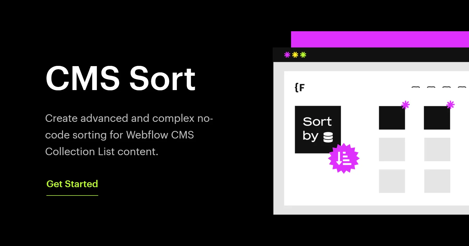 Sort Items In A Webflow CMS Dynamic Collection List