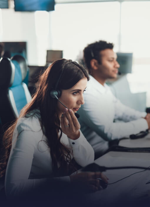 Traffic management responder communicating on a headset