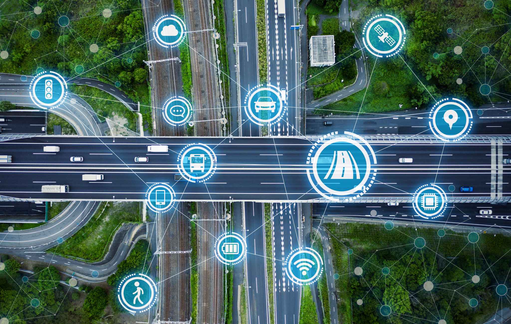 Smart road with traffic analytics data