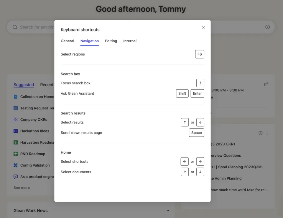 Documenting shortcuts helps users learn them easier