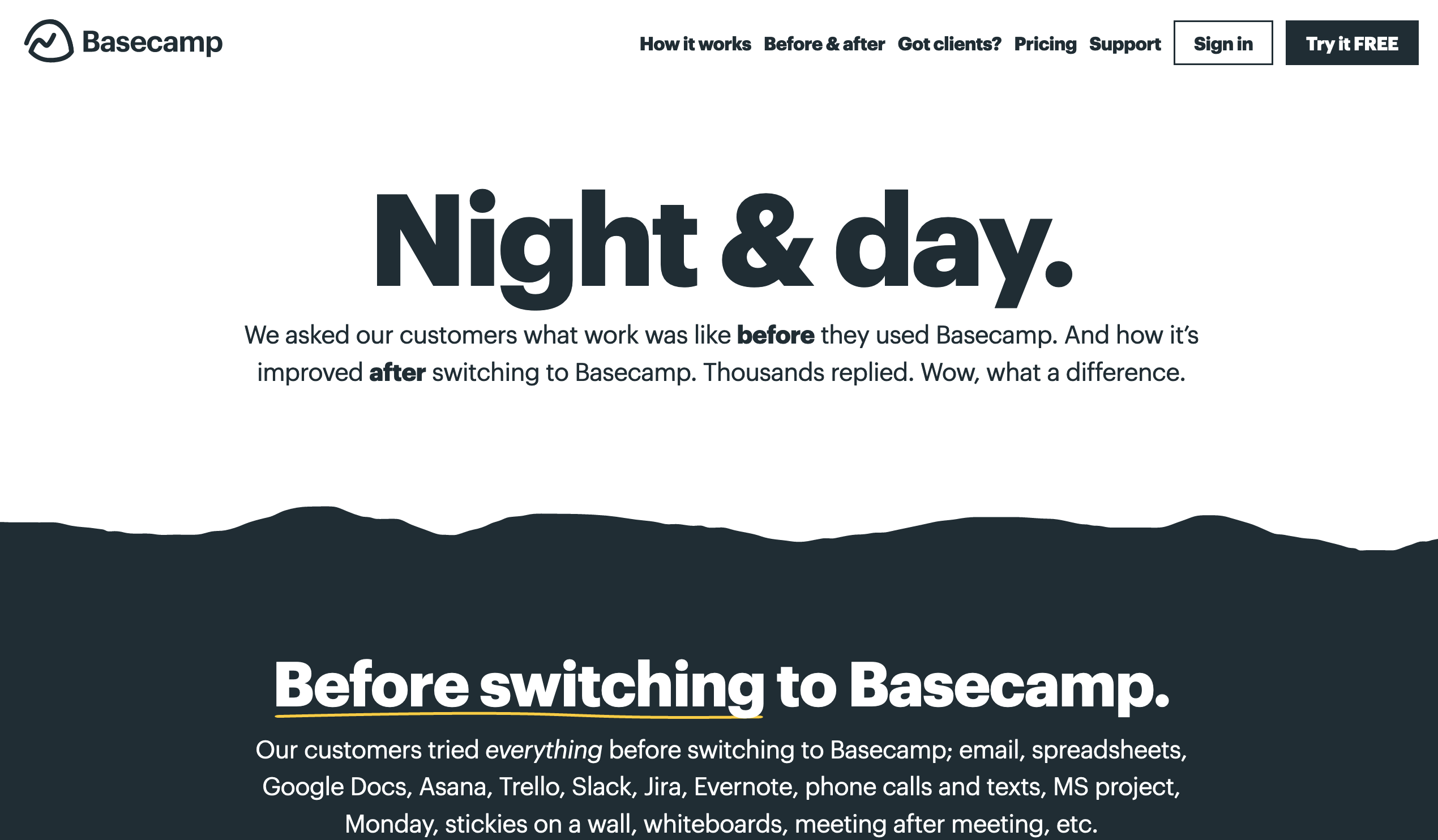 Basecamp website headlines-1