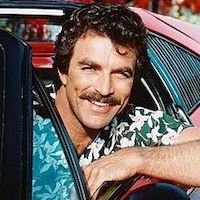 Actor Tom Selleck in "Magnum PI"