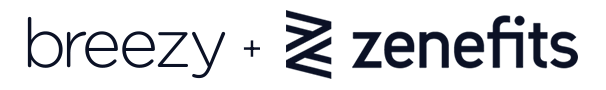 Breezy HR Logo and Zenefits Logo
