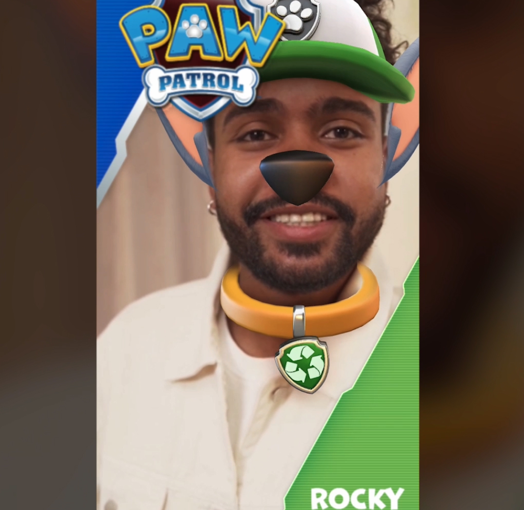 Paw patrol rocky ad effect deepar