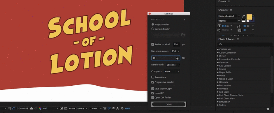 GifGun Animated GIF Creator For After Effects - Motion Array