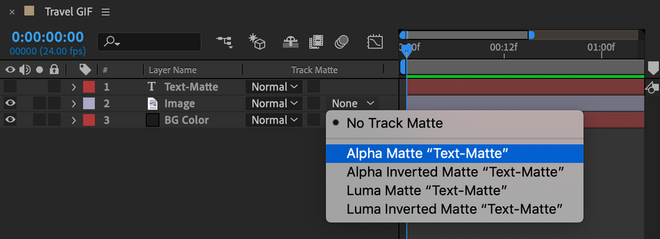 track matte after effects download